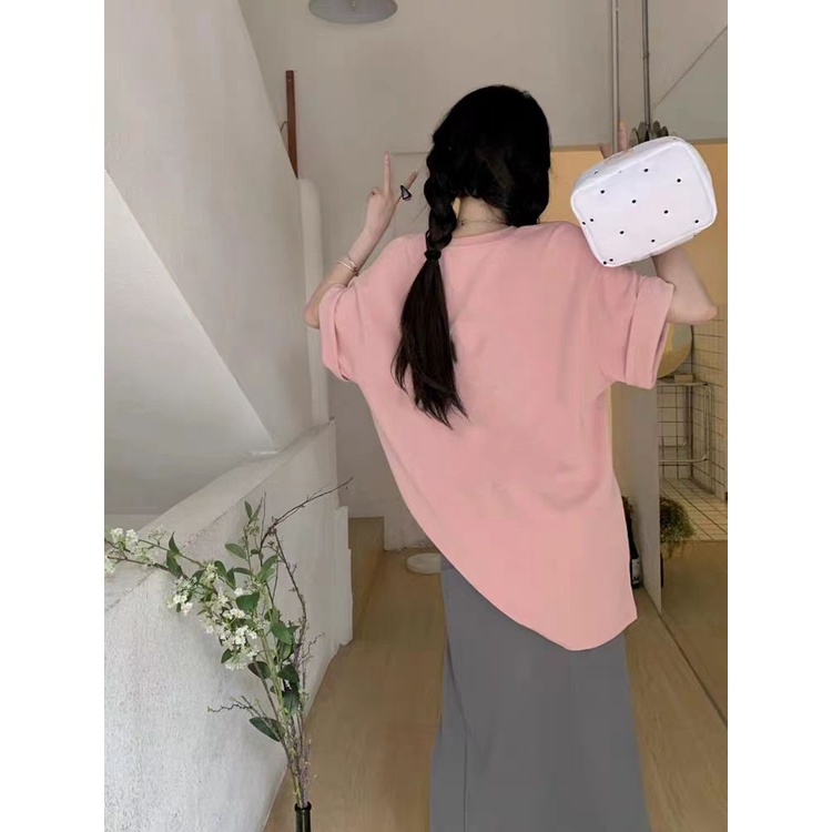 Áo Thun Nữ Ngắn Tay Plus Size Phong Cách Mỹ