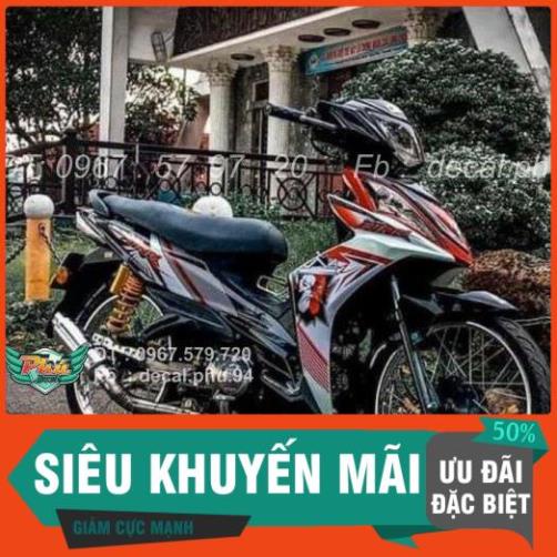 [FREE SHIP] Tem Rời Dán Xe Galaxy Kingdrang Trắng đỏ đen