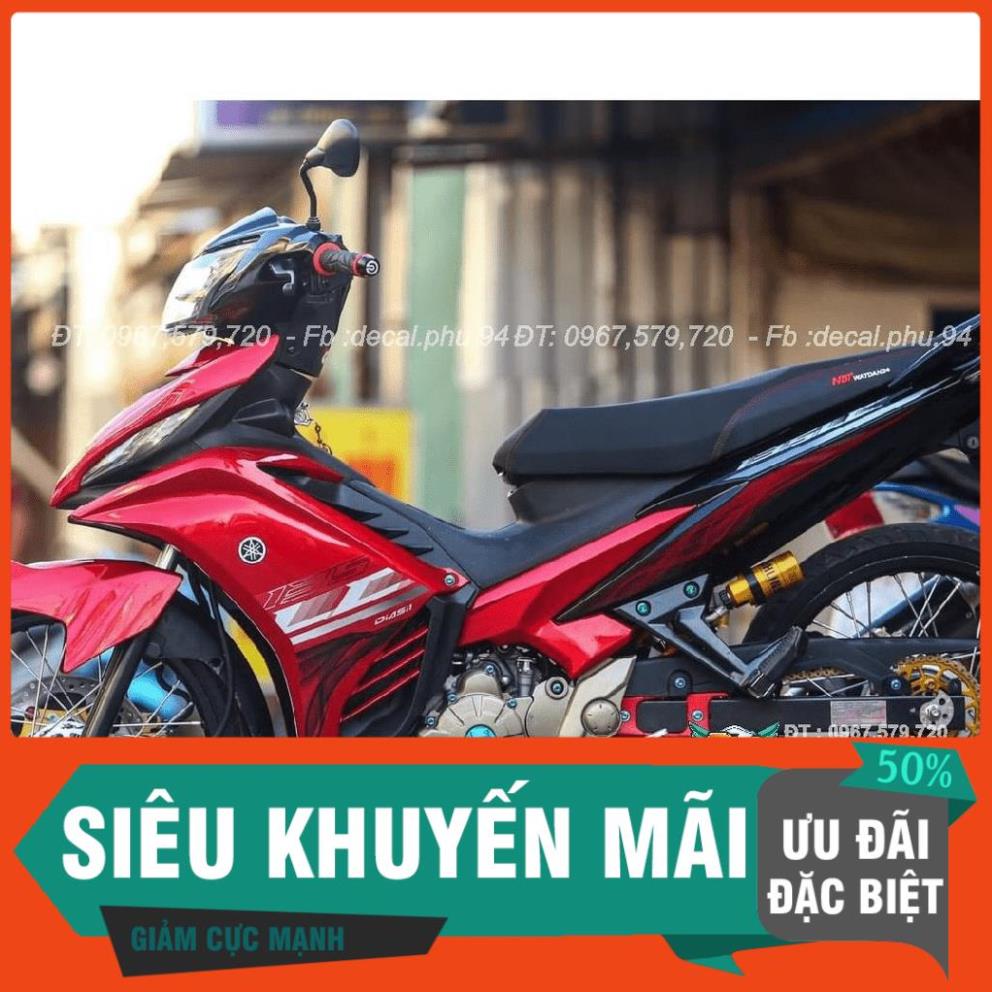 [FREE SHIP] Tem Rời Dán Xe Ex 135 Lc đỏ đen 2021