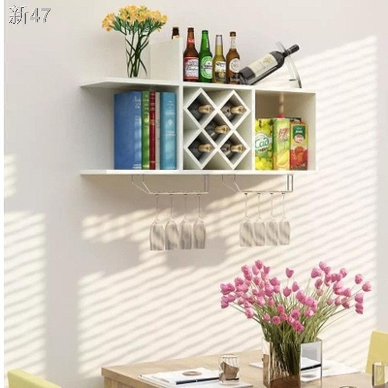 ▥ ♣ ▲♈Hiện đại tối giản treo tường giá rượu tủ nhà hàng khách sạn quầy bar kệ