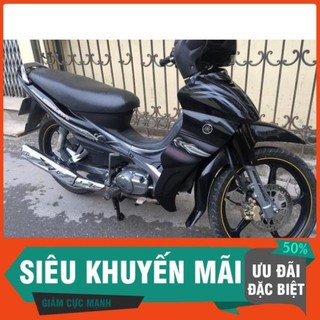Tem Rời Dán Xe Jupiter Đen Bạc Cover 2009
