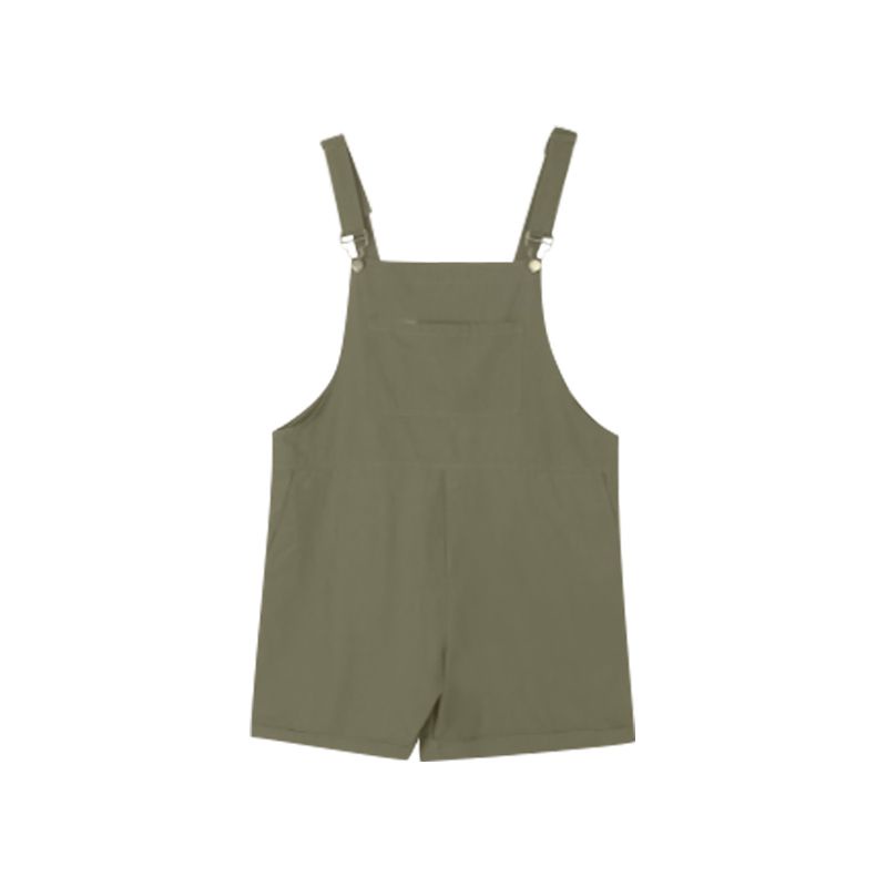 Quần Yếm Denim Ngắn Eo Cao Thời Trang Mùa Hè Thiết Kế Mới Dành Cho Nữ