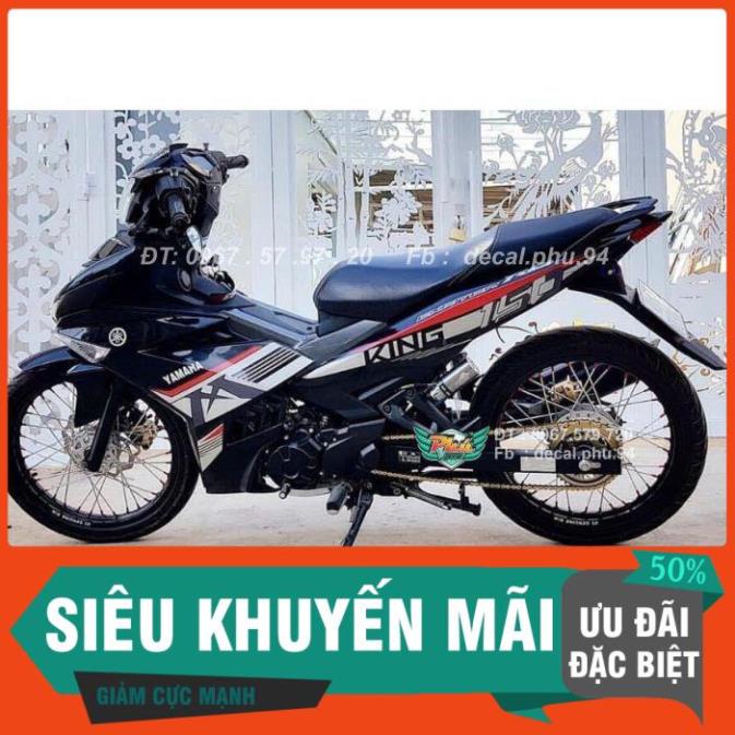 [FREE SHIP] Tem Rời Dán Xe Exciter 150 Mc đen trắng đỏ