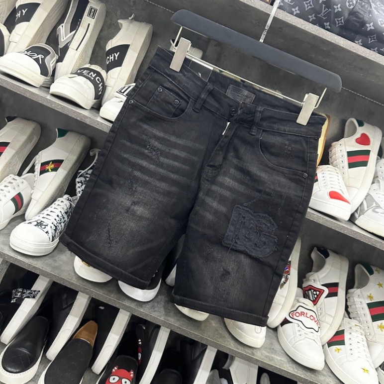 Áo Thun GC Logo Thêu Phối Tay Lệch Màu Kẻ Xanh Đỏ - Áo Phông Boy Phố Dày Dặn Phong Cách Hot Trend