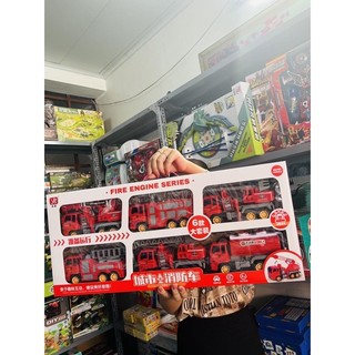 set 6 xe cứu hoả cho bé