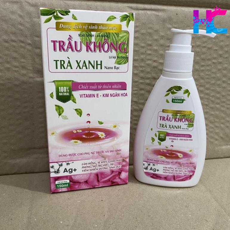 Dung dịch Vệ sinh phụ nữ Trầu không Trà xanh Nano bạc - hang_chuan