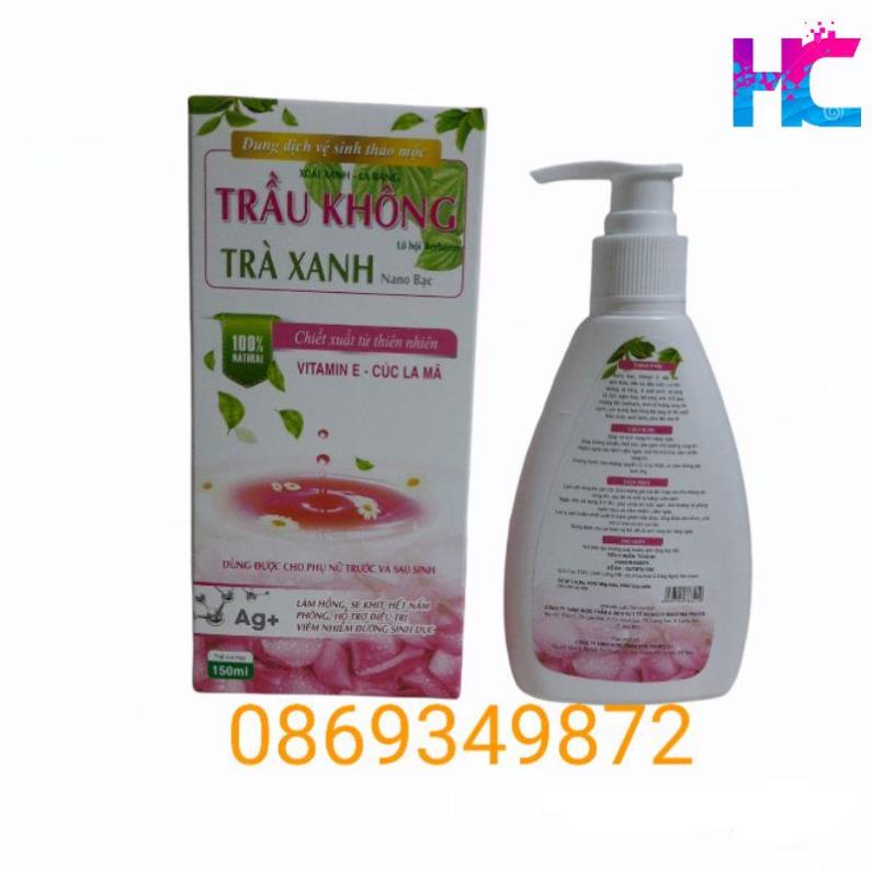 Dung dịch Vệ sinh phụ nữ Trầu không Trà xanh Nano bạc - hang_chuan