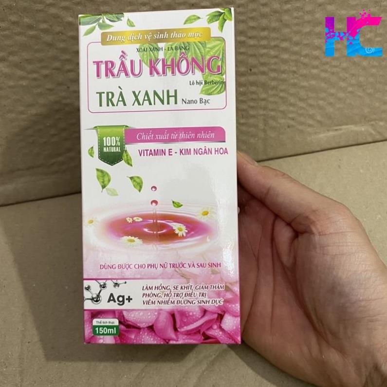 Dung dịch Vệ sinh phụ nữ Trầu không Trà xanh Nano bạc - hang_chuan