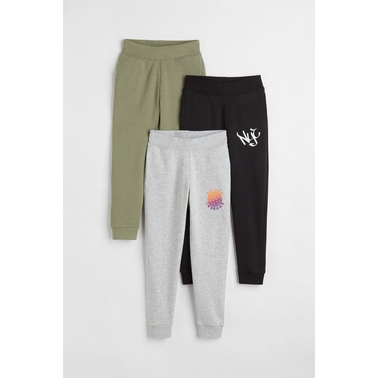 Set 3 quần jogger xanh đen 1017452003 HM H&M_authentic UK US