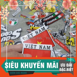 1 tem lá cờ Việt Nam 5x4cm