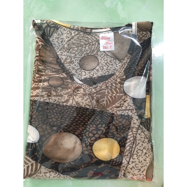 Đồ bộ dài thun lạnh hoạ tiết xinh đẹp. free size 60kg