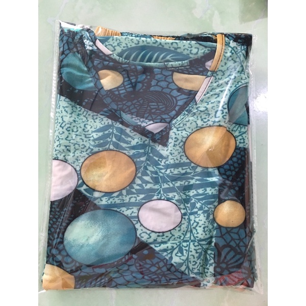 Đồ bộ dài thun lạnh hoạ tiết xinh đẹp. free size 60kg