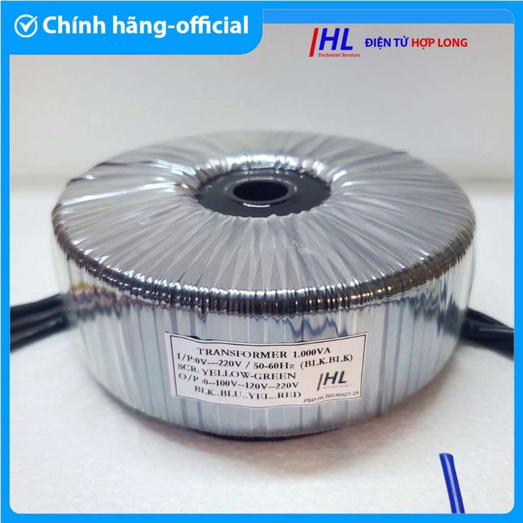Biến áp cách ly Hợp Long 1Kva - 100/120/220V chuyên cho audio