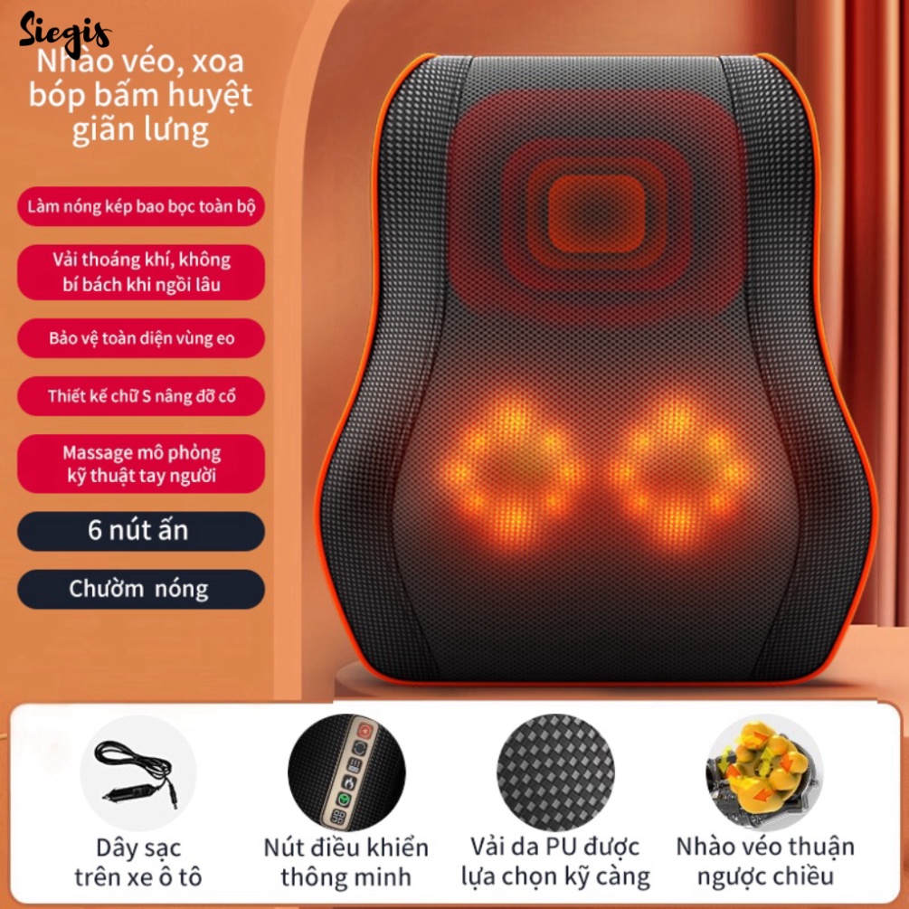 AM509 Gối massage vai gáy toàn thân đa năng cao cấp BENBO - SG