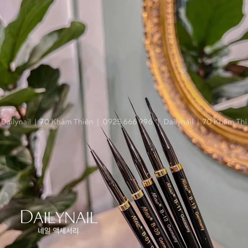 Cọ vẽ Gel Niao đen các mẫu