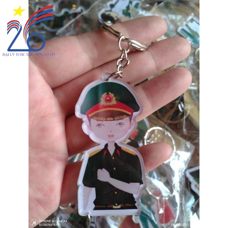 MÓC KHÓA CHÚ BỘ ĐỘI SIÊU CUTE QUÀ TẶNG LÍNH