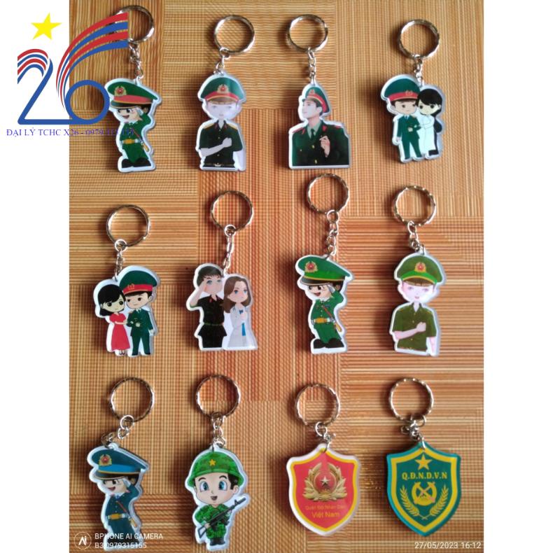 MÓC KHÓA CHÚ BỘ ĐỘI SIÊU CUTE QUÀ TẶNG LÍNH