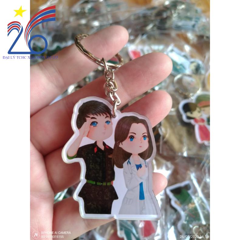 MÓC KHÓA CHÚ BỘ ĐỘI SIÊU CUTE QUÀ TẶNG LÍNH