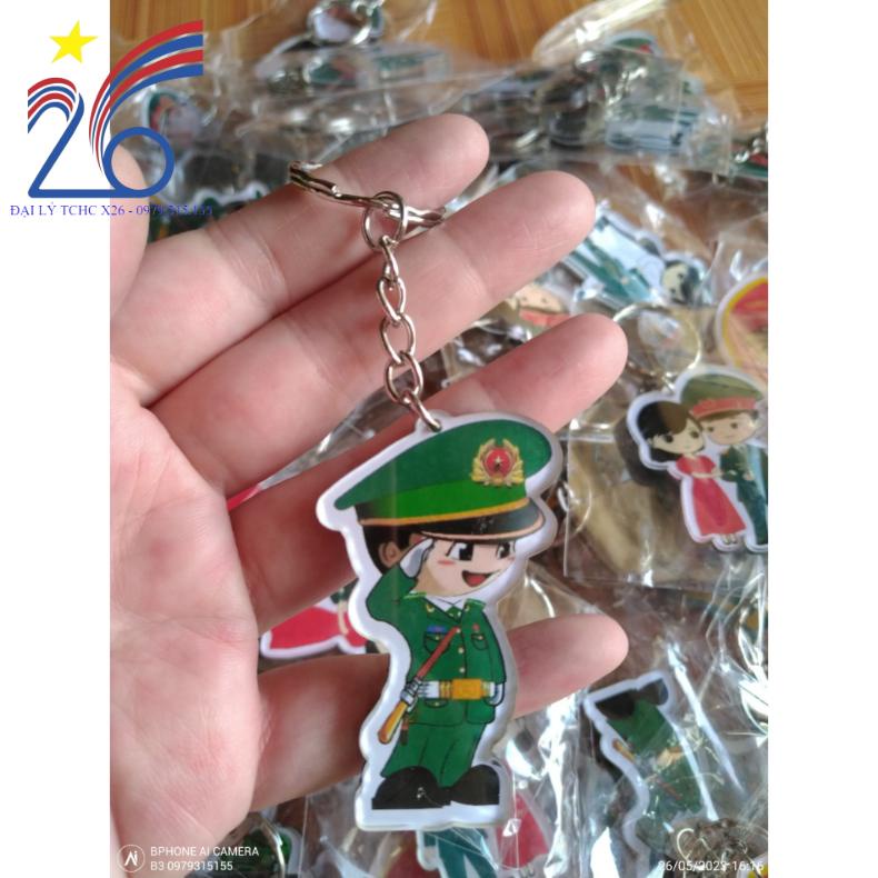 MÓC KHÓA CHÚ BỘ ĐỘI SIÊU CUTE QUÀ TẶNG LÍNH