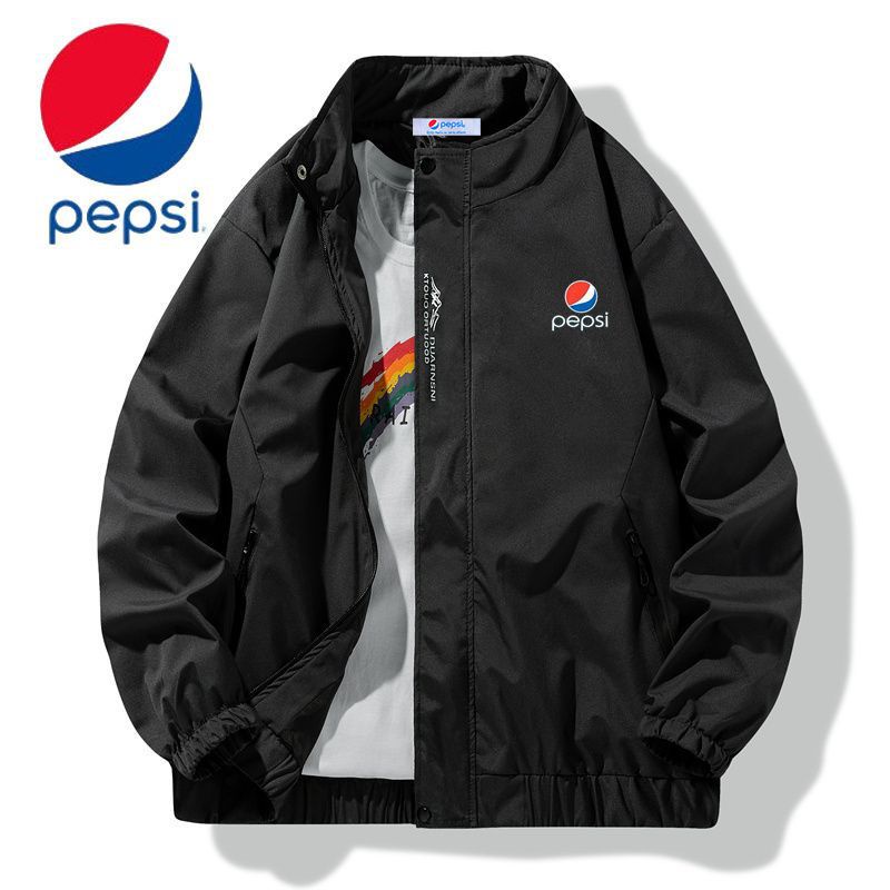 Áo Khoác Thể Thao Pepsi / Pepsi Dáng Rộng Cổ Đứng Thời Trang Xuân Thu Cho Nam