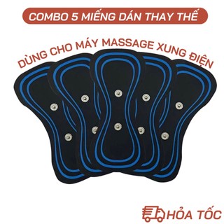 Combo 5 miếng dán hình bướm thay thế có gel dính phù hợp mọi máy massage ems xung điện