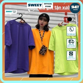 ÁO THUN TRƠN OVERSIZE ĐỦ MÀU UNISEX