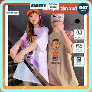 Áo thun tay lỡ cậu bé shin unisex