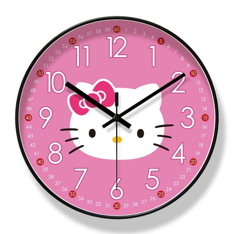 Đồng Hồ Treo Tường Ipra 6908 Hình HELLO KITTY Dễ Thương