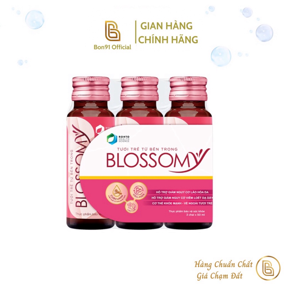 Nước uống Collagen Rohto Blossomy lốc 3 chai