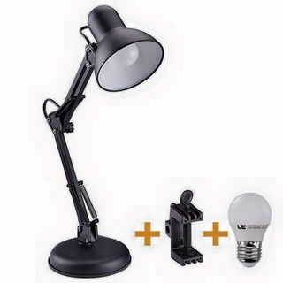 Đèn để , kẹp bàn nail - bàn học tuỷ chỉnh đa năng