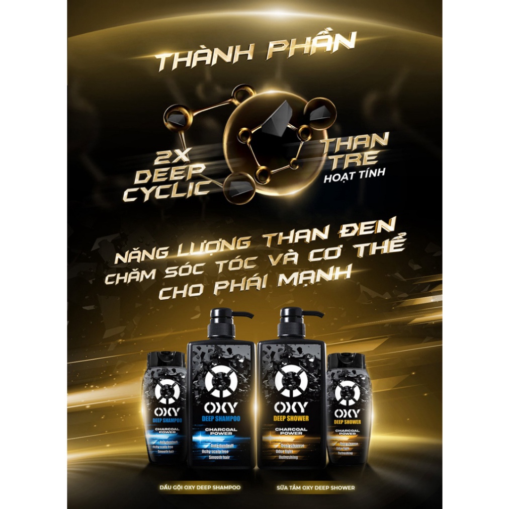 Sữa tắm nam Oxy Deep Shower Rohto 500ml