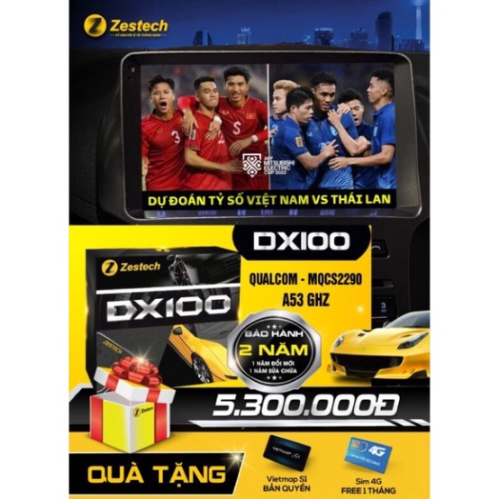 Bộ Android Box Zestech DX100 Dành Cho Ô Tô - Model 2023 | BigBuy360 - bigbuy360.vn