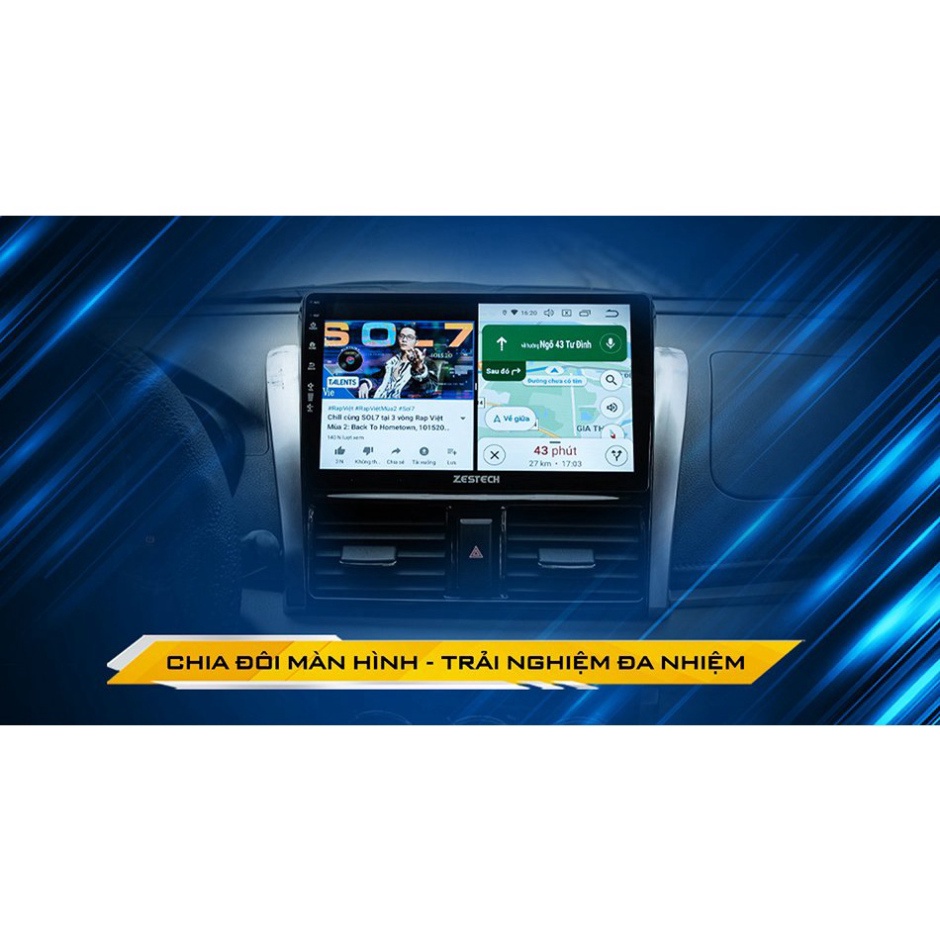 Màn hình ô tô Android Zestech Z900 Ram 4GB, Rom 64GB