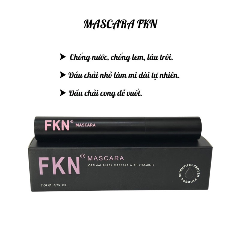 Mascara FKN dày- dài- cong mi Optimal Black 7ml