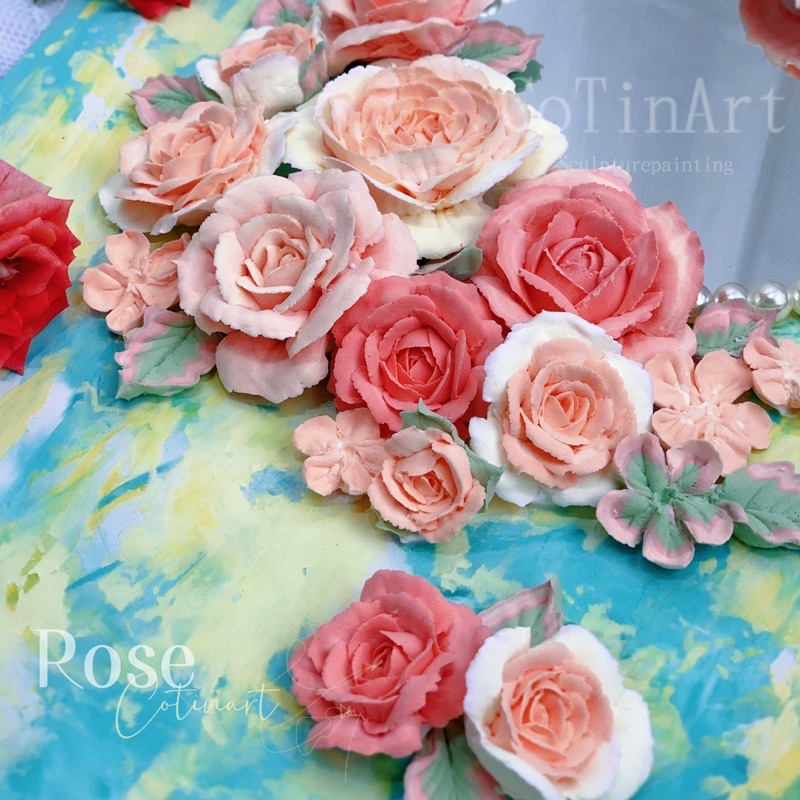 Clay cream, đất sét Hàn Quốc chuyên dụng làm hoa đất sét