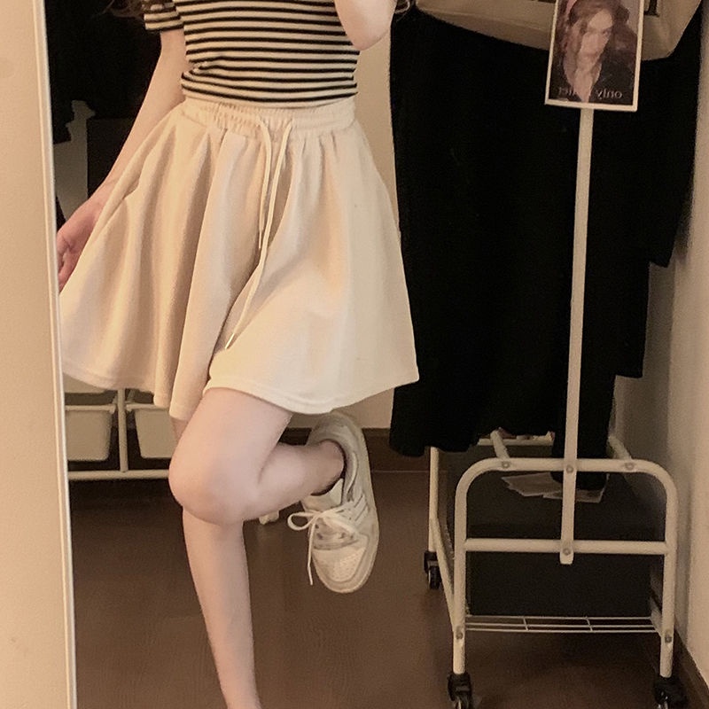 Jiashucheng Quần Short Múa Ba Lê Lưng Cao Ống Rộng Phong Cách Hàn Quốc Thời Trang Mùa Hè Hàng Mới Dành Cho Bạn Nữ