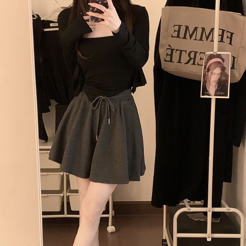 Jiashucheng Quần Short Múa Ba Lê Lưng Cao Ống Rộng Phong Cách Hàn Quốc Thời Trang Mùa Hè Hàng Mới Dành Cho Bạn Nữ