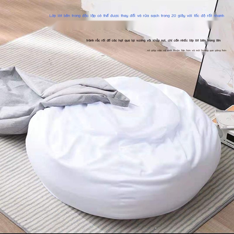 ♚■Sofa Tatami Bean Bag Lounge Chair Cô gái Nghỉ ngơi Thảm Ngủ Lazy Chair Ôm Chân Đạp
