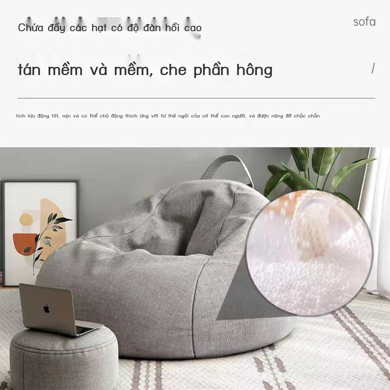 ♚■Sofa Tatami Bean Bag Lounge Chair Cô gái Nghỉ ngơi Thảm Ngủ Lazy Chair Ôm Chân Đạp