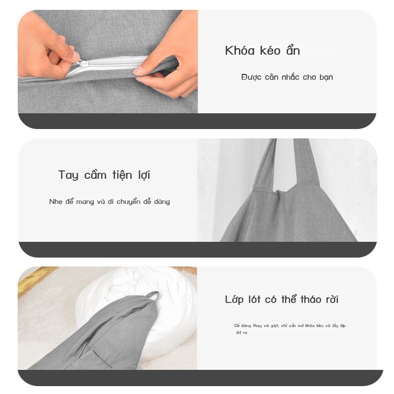 ♚■Sofa Tatami Bean Bag Lounge Chair Cô gái Nghỉ ngơi Thảm Ngủ Lazy Chair Ôm Chân Đạp