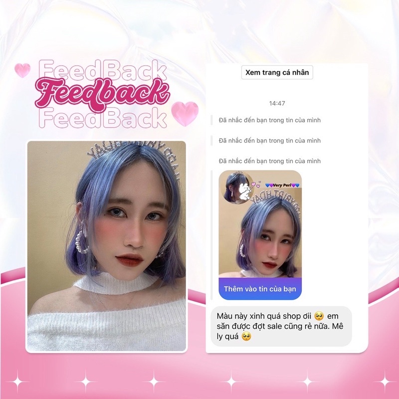 Thuốc Nhuộm Tóc Màu Very Peri hot trend 2023