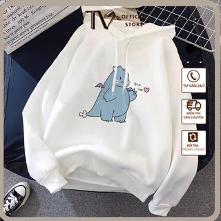 Áo Hoodie nữ💓FREE SHIP💓 In Khủng Long NAM NỮ Nhiều Màu HOTTrend