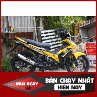  Tem Rời Dán Xe Exciter 2006-2010 vàng đên rc