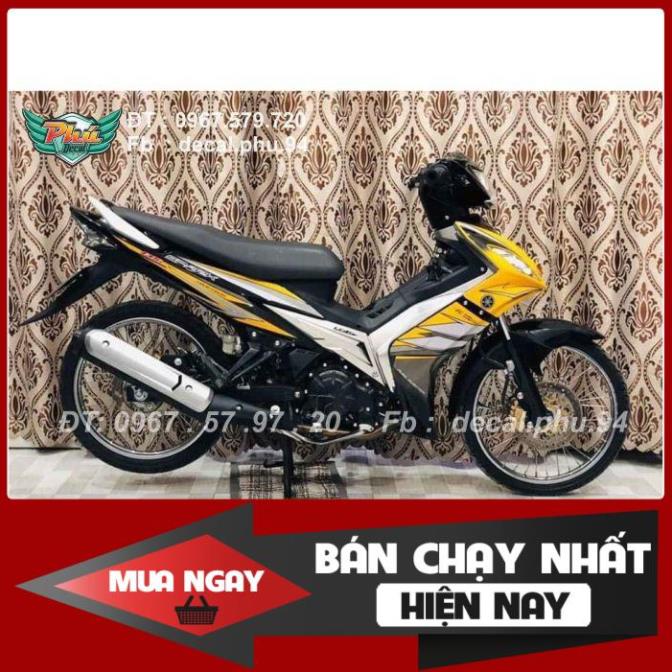  Tem Rời Dán Xe Exciter 2006-2010 Rời vàng đen bạc 