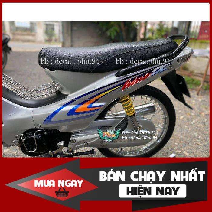 Tem Rời Dán Xe Wawe nhỏ bạc