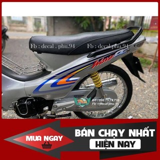 Tem rời dán xe wawe nhỏ bạc