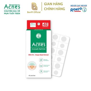 Miếng dán mụn Acnes Clear Patch Rohto 48 miếng