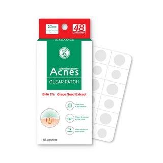 Miếng dán mụn Acnes Clear Patch Rohto 48 miếng