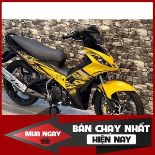  Tem Rời Dán Xe Exciter 2005-2010 Vàng đen Lửa 