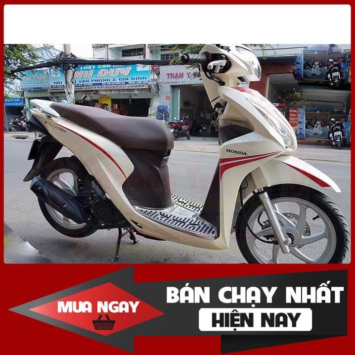 Tem Rời Dán Xe Vision xe trắng chỉ đỏ 1